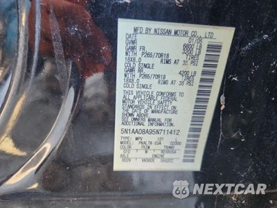 Zdjęcie 13 z 13 samochodu: 2005 NISSAN ARMADA SE VIN:5N1AA08A95N711412 - miniatura