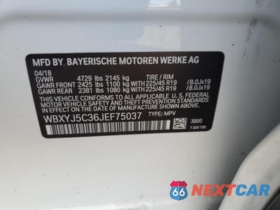 Zdjęcie 12 z 14 samochodu: 2018 BMW X2 XDRIVE28I VIN:WBXYJ5C36JEF75037 - miniatura