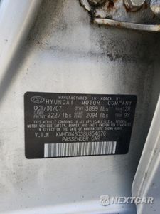 Zdjęcie 12 z 12 samochodu: 2008 HYUNDAI ELANTRA GLS VIN:KMHDU46D38U354876 - miniatura