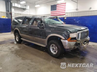 Czwarte zdjęcie samochodu z boku: 2001 FORD EXCURSION LIMITED VIN:1FMSU43FX1ED04585 - miniatura