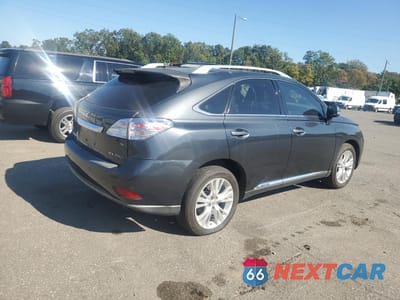 Trzecie zdjęcie samochodu z tyłu: 2010 LEXUS RX 450H VIN:JTJBC1BA0A2412823 - miniatura