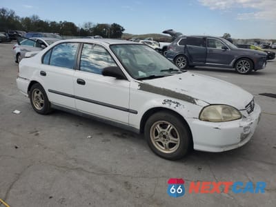 Czwarte zdjęcie samochodu z boku: 1997 HONDA CIVIC LX VIN:2HGEJ6679VH509356 - miniatura