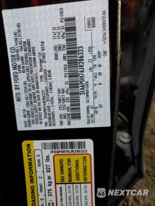 Zdjęcie 12 z 13 samochodu: 2018 FORD FUSION SE VIN:3FA6P0H76JR286323 - miniatura