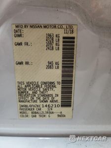 Zdjęcie 12 z 13 samochodu: 2019 NISSAN ALTIMA PLATINUM VIN:1N4BL4FV2KC146210 - miniatura
