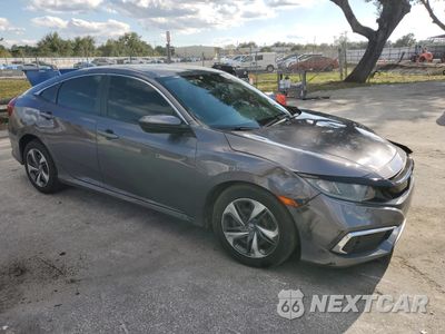 Czwarte zdjęcie samochodu z boku: 2020 HONDA CIVIC LX VIN:19XFC2F61LE009360 - miniatura