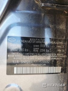 Zdjęcie 12 z 14 samochodu: 2020 HYUNDAI ELANTRA SEL VIN:5NPD84LF2LH538482 - miniatura