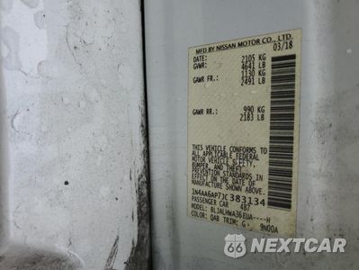 Zdjęcie 12 z 15 samochodu: 2018 NISSAN MAXIMA 3.5S VIN:1N4AA6AP7JC383134 - miniatura
