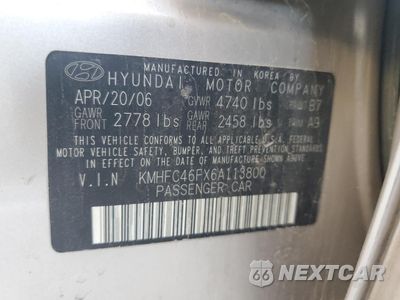 Zdjęcie 13 z 13 samochodu: 2006 HYUNDAI AZERA SE VIN:KMHFC46FX6A113800 - miniatura