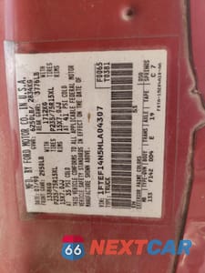 Zdjęcie 12 z 12 samochodu: 1991 FORD F150 VIN:1FTEF14N5MLA04307 - miniatura