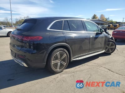 Trzecie zdjęcie samochodu z tyłu: 2023 MERCEDES-BENZ EQS SUV 450 4MATIC VIN:4JGDM2EB1PA013996 - miniatura