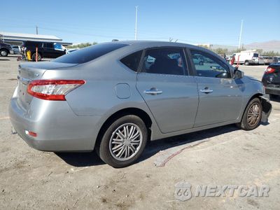 Trzecie zdjęcie samochodu z tyłu: 2014 NISSAN SENTRA S VIN:3N1AB7AP7EY321780 - miniatura
