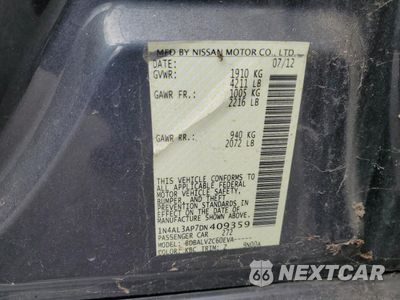 Zdjęcie 12 z 12 samochodu: 2013 NISSAN ALTIMA 2.5 VIN:1N4AL3AP7DN409359 - miniatura