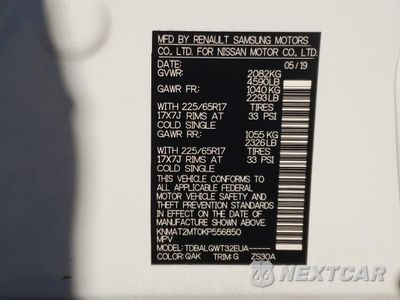 Zdjęcie 13 z 16 samochodu: 2019 NISSAN ROGUE S VIN:KNMAT2MT0KP556850 - miniatura
