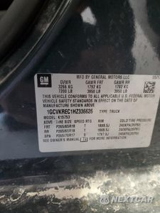 Zdjęcie 12 z 15 samochodu: 2017 CHEVROLET SILVERADO K1500 LT VIN:1GCVKREC1HZ336626 - miniatura