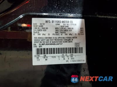 Zdjęcie 14 z 17 samochodu: 2022 LINCOLN NAUTILUS RESERVE VIN:2LMPJ8K98NBL04737 - miniatura