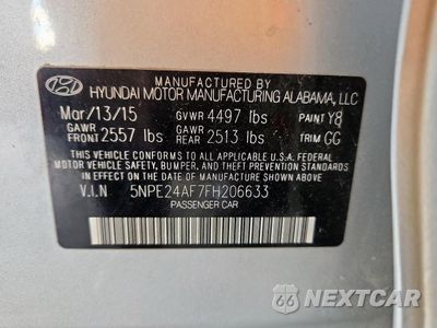 Zdjęcie 12 z 14 samochodu: 2015 HYUNDAI SONATA SE VIN:5NPE24AF7FH206633 - miniatura