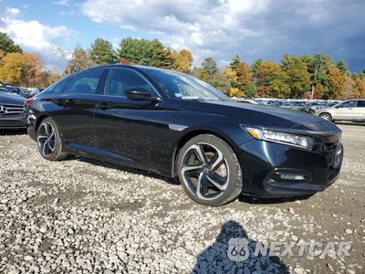 Czwarte zdjęcie samochodu z boku: 2018 HONDA ACCORD SPORT VIN:1HGCV1F37JA161612 - miniatura