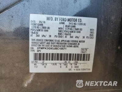 Zdjęcie 13 z 13 samochodu: 2018 FORD EDGE SE VIN:2FMPK3G93JBC10571 - miniatura