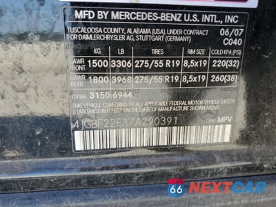 Zdjęcie 13 z 15 samochodu: 2007 MERCEDES-BENZ GL 320 CDI VIN:4JGBF22E37A290391 - miniatura