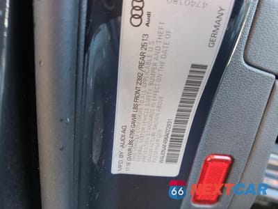 Zdjęcie 13 z 13 samochodu: 2019 AUDI A4 PREMIUM VIN:WAUDNAF45KA022931 - miniatura
