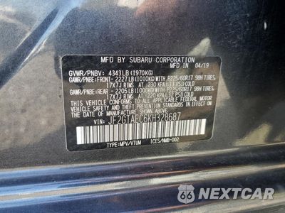Zdjęcie 13 z 15 samochodu: 2019 SUBARU CROSSTREK PREMIUM VIN:JF2GTAEC6KH328687 - miniatura