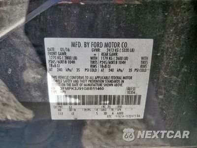 Zdjęcie 13 z 13 samochodu: 2016 FORD EDGE SEL VIN:2FMPK3J91GBB11460 - miniatura