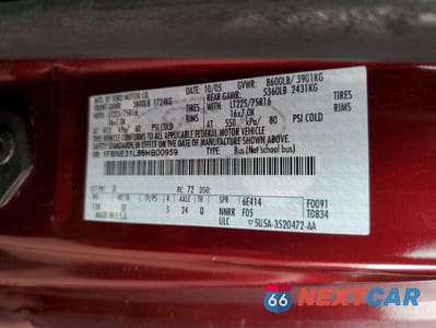 Zdjęcie 13 z 15 samochodu: 2006 FORD ECONOLINE E350 SUPER DUTY WAGON VIN:1FBNE31L86HB00959 - miniatura