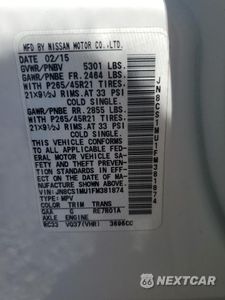 Zdjęcie 13 z 13 samochodu: 2015 INFINITI QX70 VIN:JN8CS1MU1FM381874 - miniatura