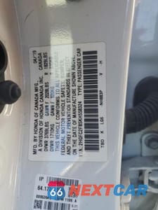 Zdjęcie 12 z 12 samochodu: 2019 HONDA CIVIC SPORT VIN:2HGFC2F85KH558324 - miniatura