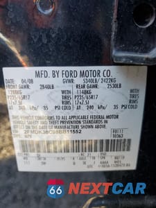 Zdjęcie 12 z 12 samochodu: 2008 FORD EDGE SEL VIN:2FMDK38C98BB11552 - miniatura
