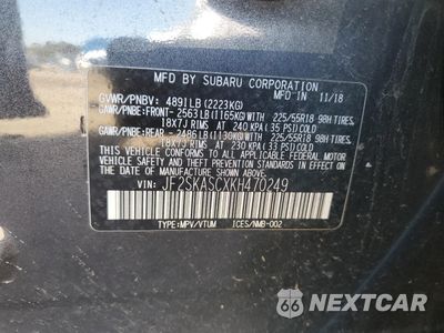 Zdjęcie 13 z 13 samochodu: 2019 SUBARU FORESTER LIMITED VIN:JF2SKASCXKH470249 - miniatura