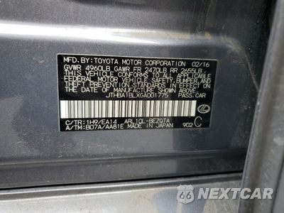 Zdjęcie 12 z 12 samochodu: 2016 LEXUS GS 200T BASE VIN:JTHBA1BLXGA001775 - miniatura