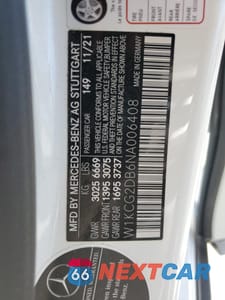 Zdjęcie 13 z 15 samochodu: 2022 MERCEDES-BENZ EQS SEDAN 450+ VIN:W1KCG2DB6NA006408 - miniatura