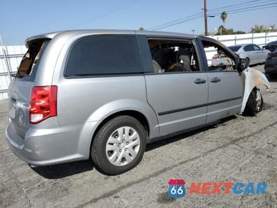 Trzecie zdjęcie samochodu z tyłu: 2016 DODGE GRAND CARAVAN SE VIN:2C4RDGBG9GR137419 - miniatura