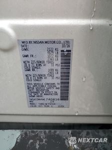 Zdjęcie 14 z 15 samochodu: 2017 NISSAN ROGUE SV VIN:5N1AT2MV4HC740816 - miniatura