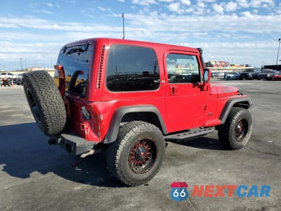 Trzecie zdjęcie samochodu z tyłu: 2000 JEEP WRANGLER / TJ SPORT VIN:1J4FA49S9YP760265 - miniatura