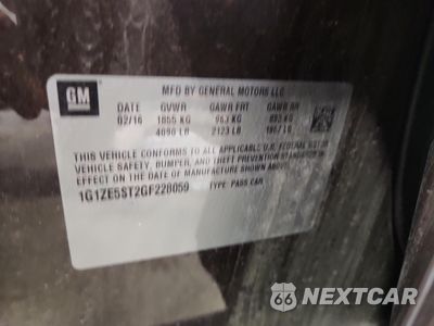 Zdjęcie 12 z 14 samochodu: 2016 CHEVROLET CRUZE VIN:1G1ZE5ST2GF228059 - miniatura