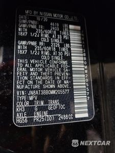 Zdjęcie 13 z 14 samochodu: 2021 NISSAN ROGUE SV VIN:JN8AT3BB0MW205577 - miniatura