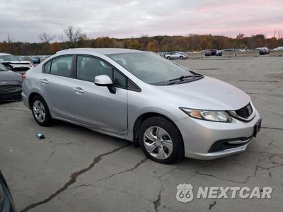 Czwarte zdjęcie samochodu z boku: 2013 HONDA CIVIC LX VIN:19XFB2F54DE273331 - miniatura