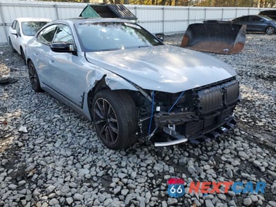 Czwarte zdjęcie samochodu z boku: 2024 BMW M440XI GRAN COUPE VIN:WBA13AW06RFR02989 - miniatura