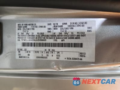 Zdjęcie 13 z 13 samochodu: 2018 FORD ESCAPE SE VIN:1FMCU9GD9JUD59805 - miniatura