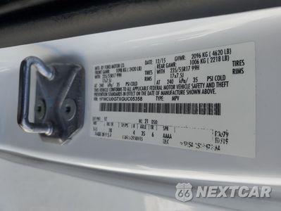 Zdjęcie 13 z 15 samochodu: 2016 FORD ESCAPE SE VIN:1FMCU0G7XGUC05358 - miniatura