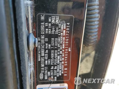 Zdjęcie 13 z 13 samochodu: 2011 KIA SORENTO EX VIN:5XYKU3A11BG172914 - miniatura