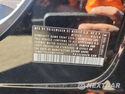 Zdjęcie 12 z 12 samochodu: 2014 VOLKSWAGEN JETTA SE VIN:3VWD17AJ2EM428569 - miniatura
