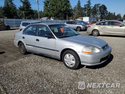 Czwarte zdjęcie samochodu z boku: 1998 HONDA CIVIC DX VIN:1HGEJ662XWL011305 - miniatura