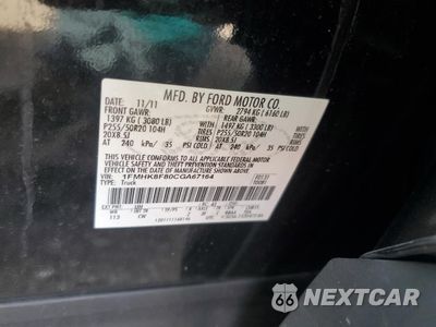 Zdjęcie 13 z 15 samochodu: 2012 FORD EXPLORER LIMITED VIN:1FMHK8F80CGA67164 - miniatura