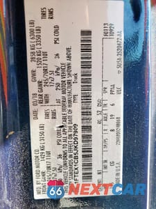 Zdjęcie 12 z 12 samochodu: 2018 FORD F150 SUPER CAB VIN:1FTEX1CB5JKD97909 - miniatura
