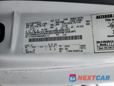 Zdjęcie 12 z 14 samochodu: 2010 FORD E250 DELIVERY VAN VIN:1FTNE2EW8ADB03113 - miniatura