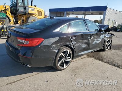 Trzecie zdjęcie samochodu z tyłu: 2019 HONDA ACCORD SPORT VIN:1HGCV1F33KA164685 - miniatura