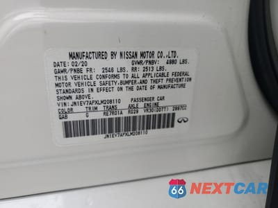 Zdjęcie 13 z 14 samochodu: 2020 INFINITI Q50 PURE VIN:JN1EV7APXLM208110 - miniatura